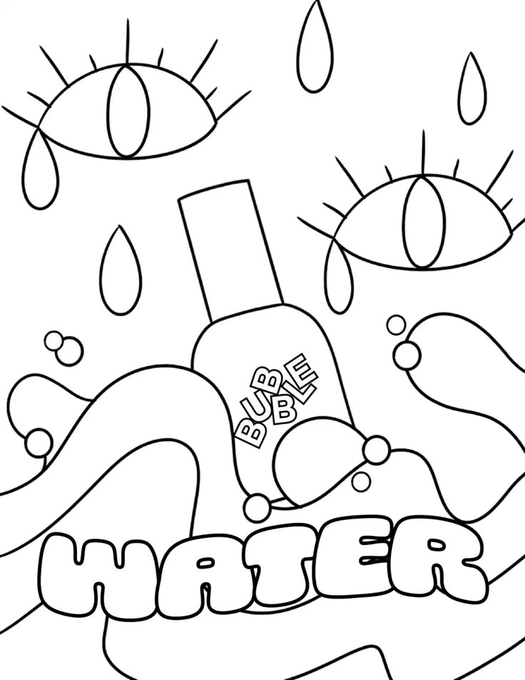 Bubble Coloring Page Detailed Coloring Pages Cool Coloring Pages 