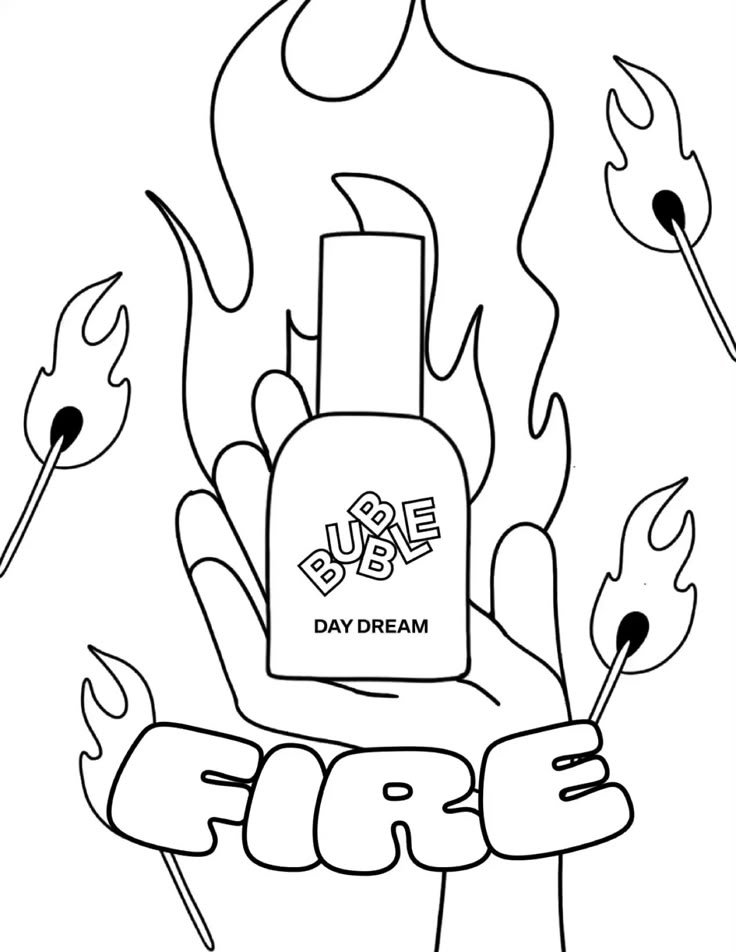 Bubble Skincare Coloring Pages