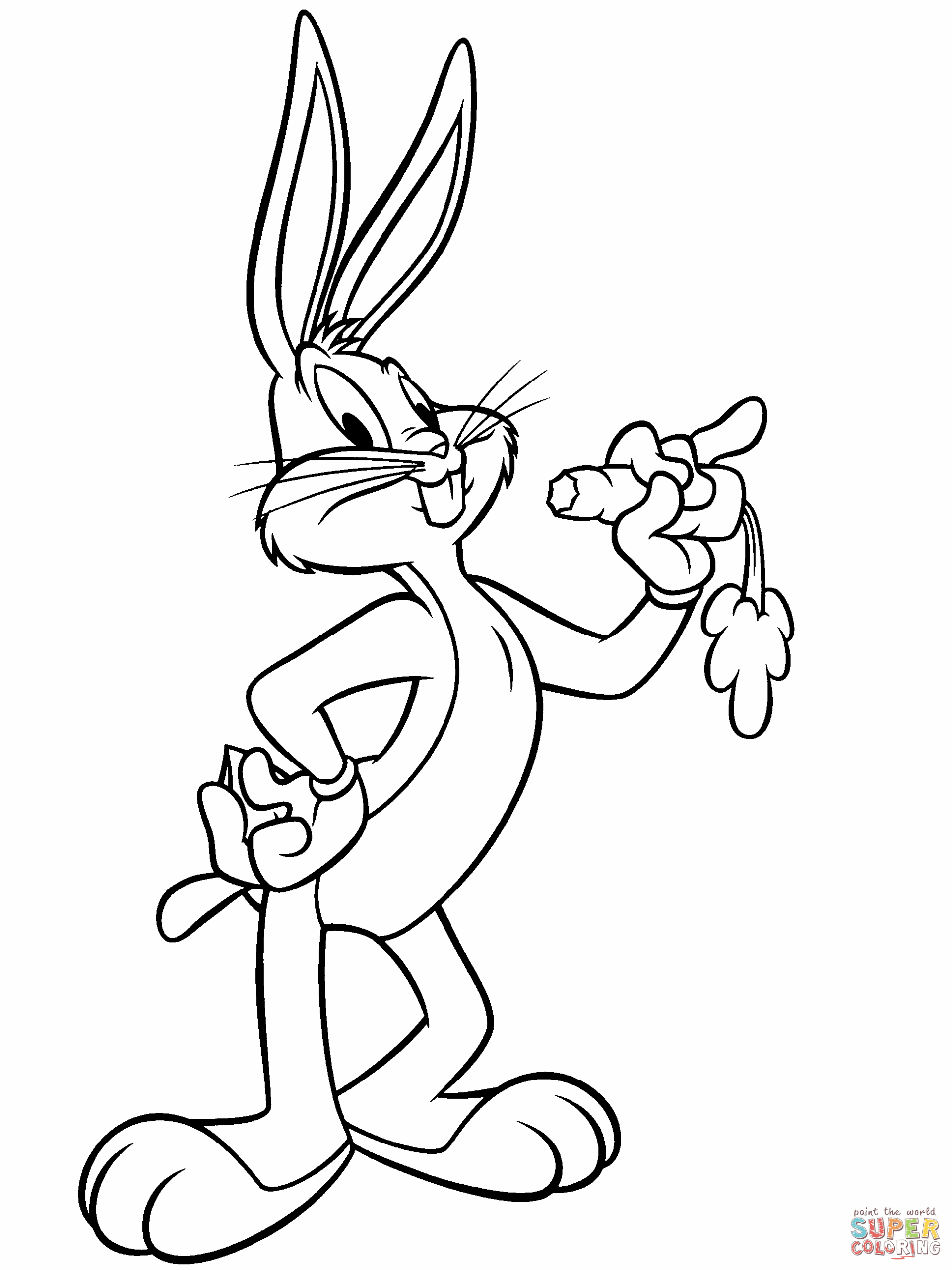 Bugs Bunny And Lola Bunny Coloring Pages Coloring Home