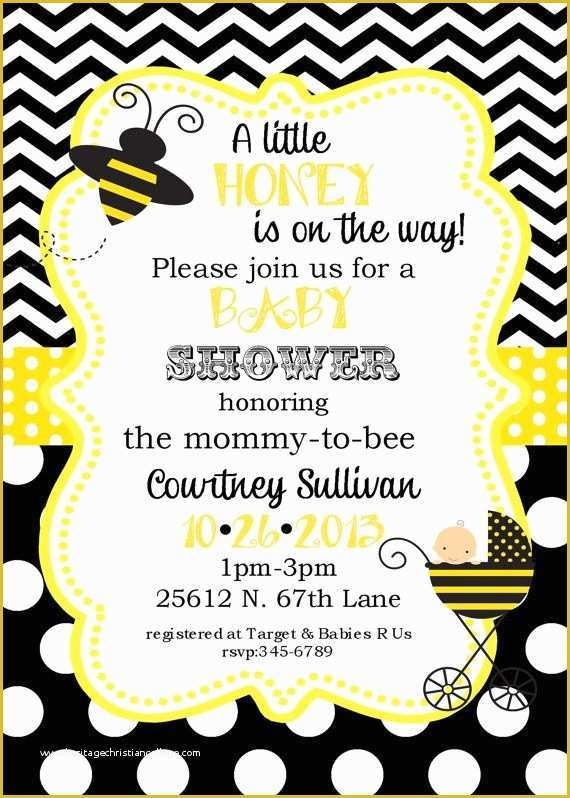 free bumble bee invitation template