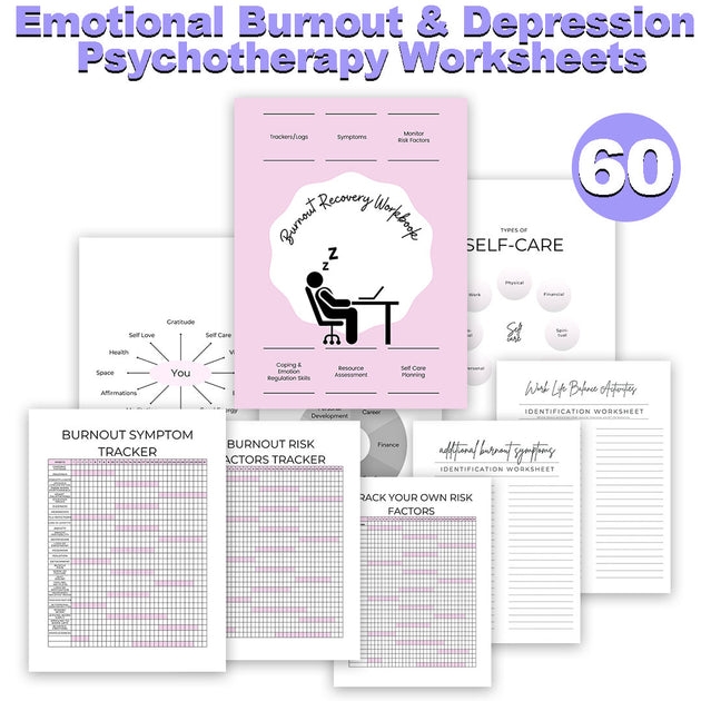 Burnout Depression Psychotherapy Worksheets Mental Health 
