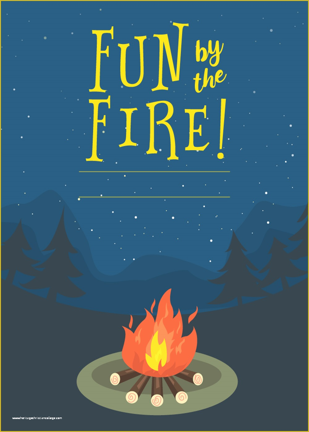 Campfire Invitation Template Free Of Bonfire Bug Free Printable Party