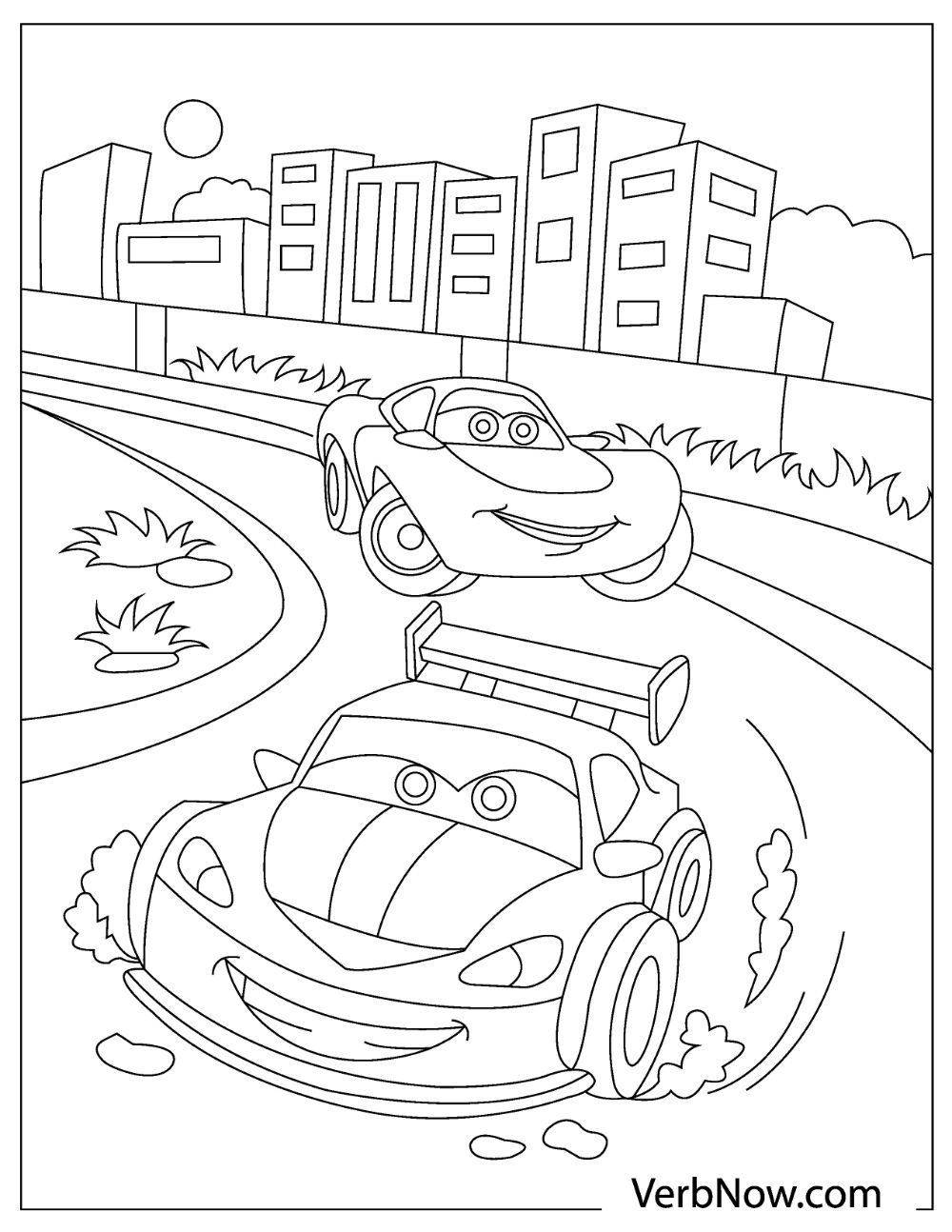 free cars coloring pages