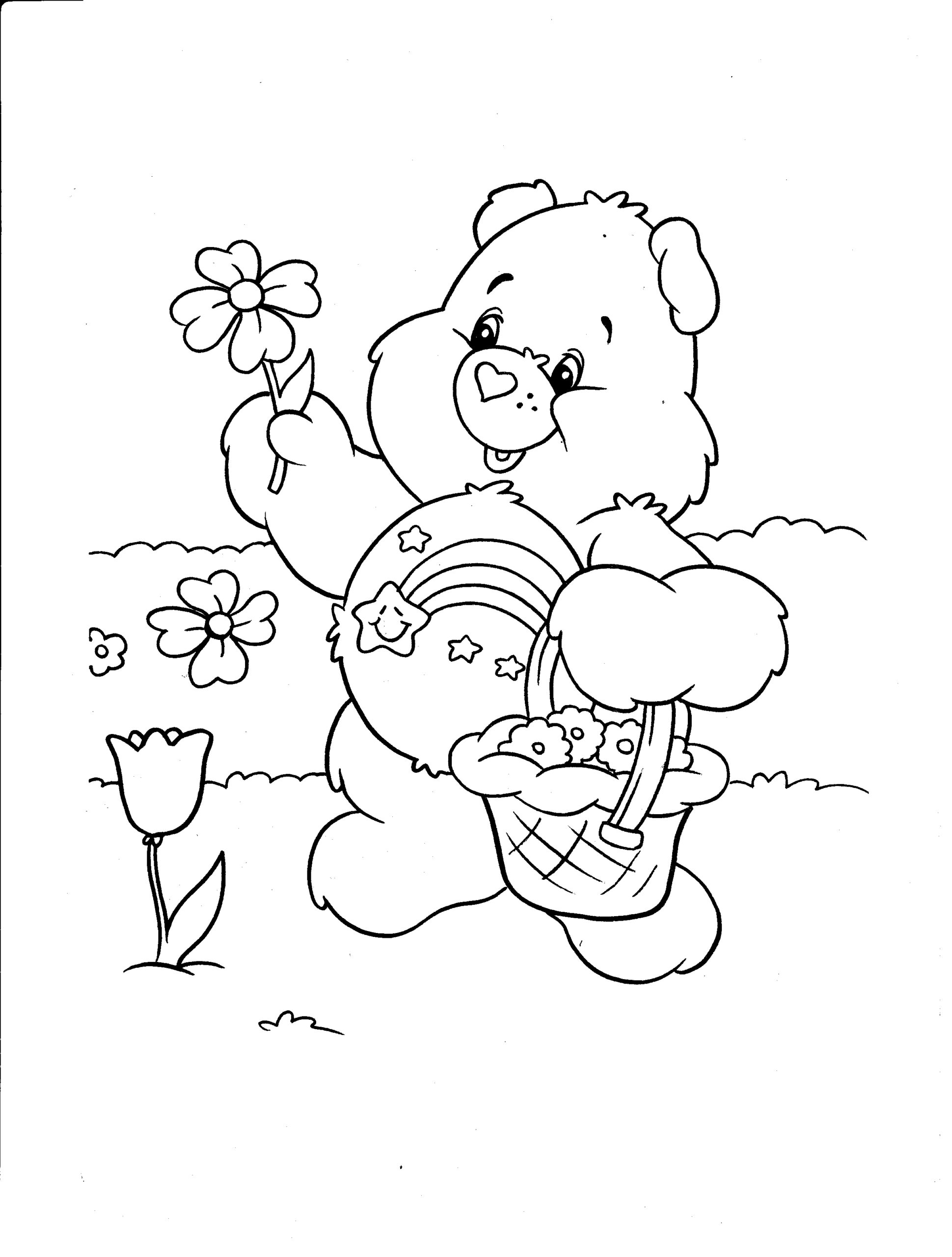 Care Bears Coloring Pages Free Printable Care Bears Coloring Pages 