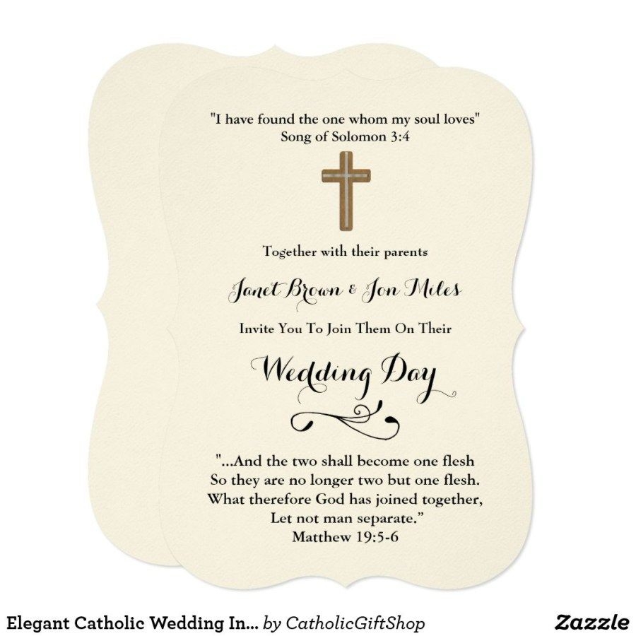free catholic wedding invitation templates