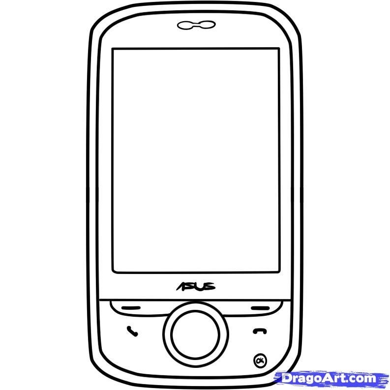 Coloring Pages Of A Phone