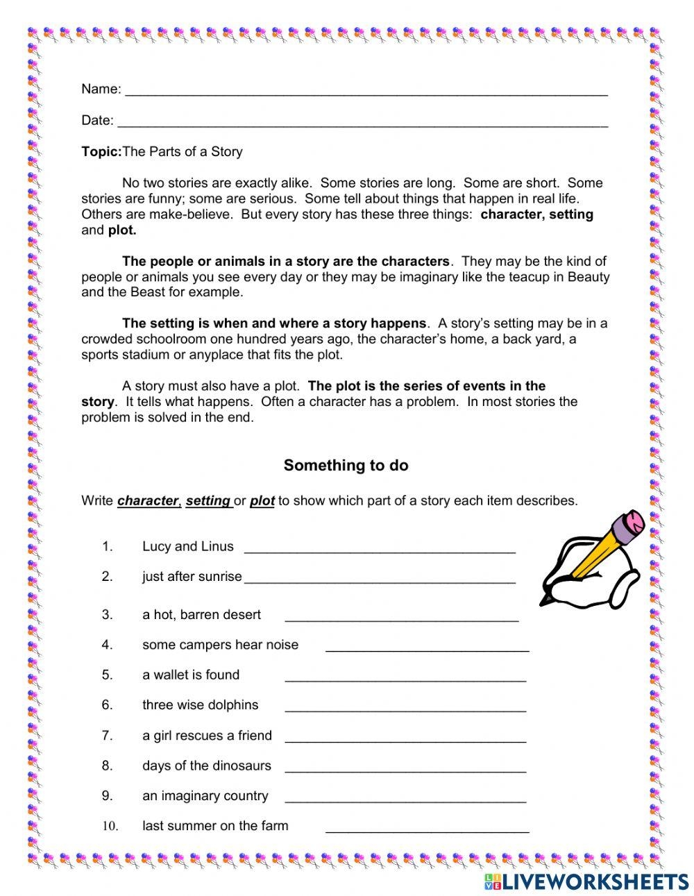 setting worksheet