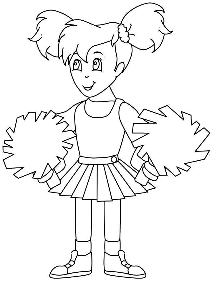 Cheerleader Coloring Pages Coloring Book