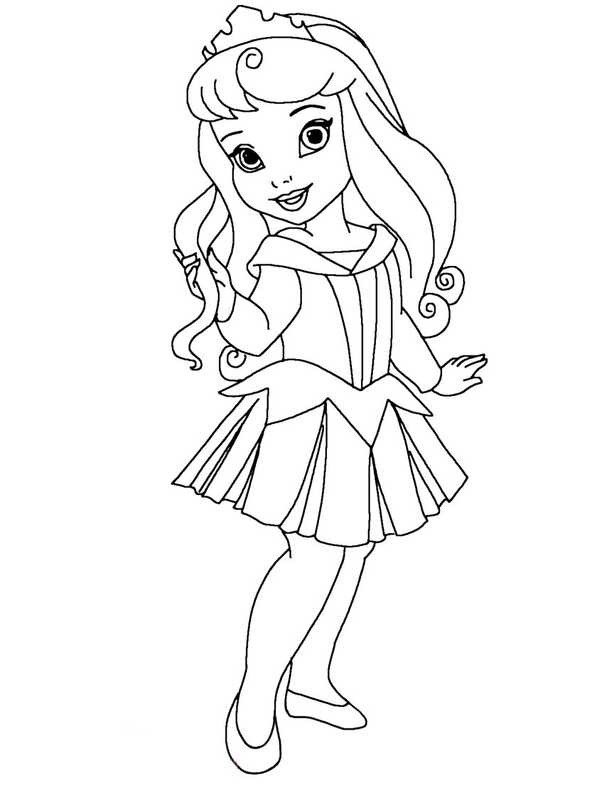 Chibi Aurora Coloring Page Free Printable Coloring Pages For Kids