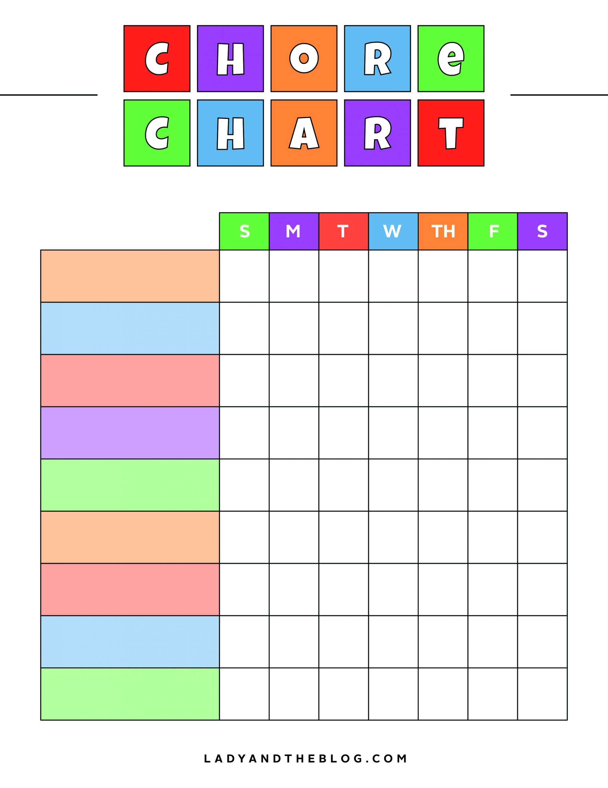 Chore Chart Chore Chart Kids Printable Chore Chart Charts For Kids Images