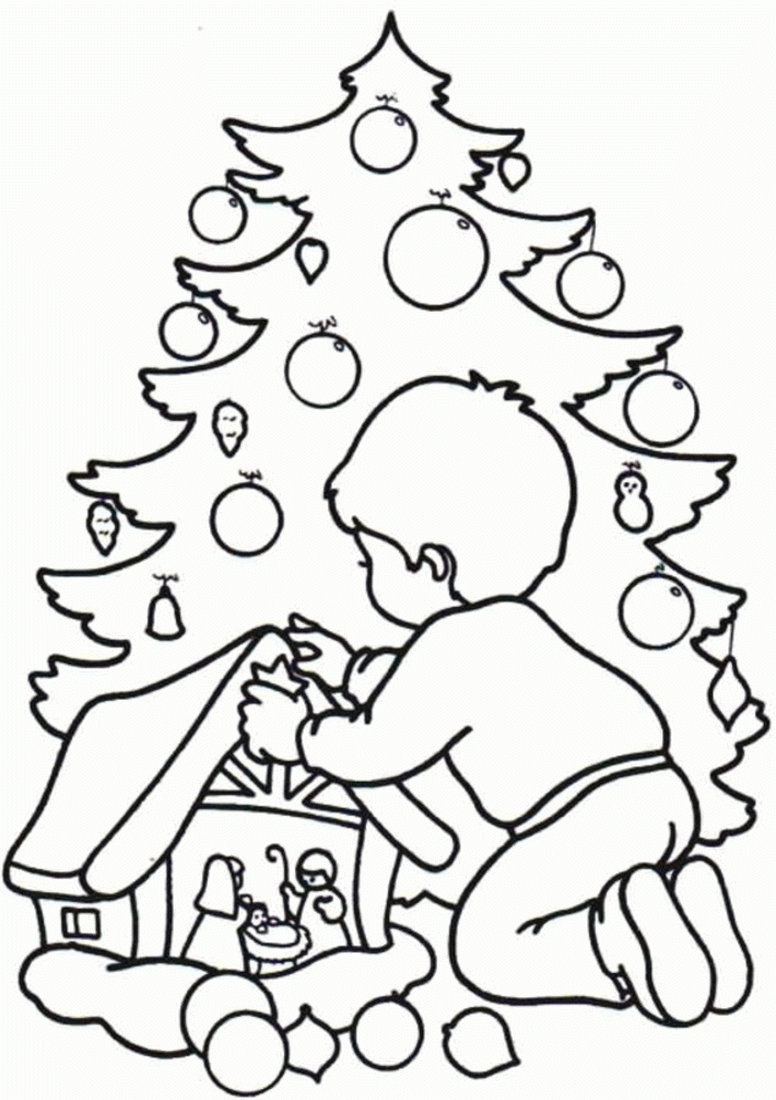 Christian Christmas Coloring Pages For Kids Coloring Home