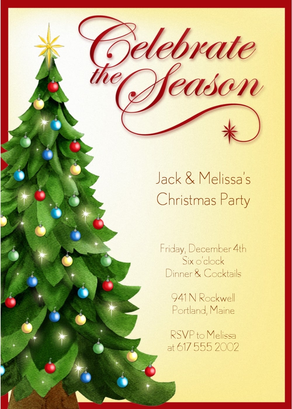 Christmas In July Invitation Templates Invitationorb