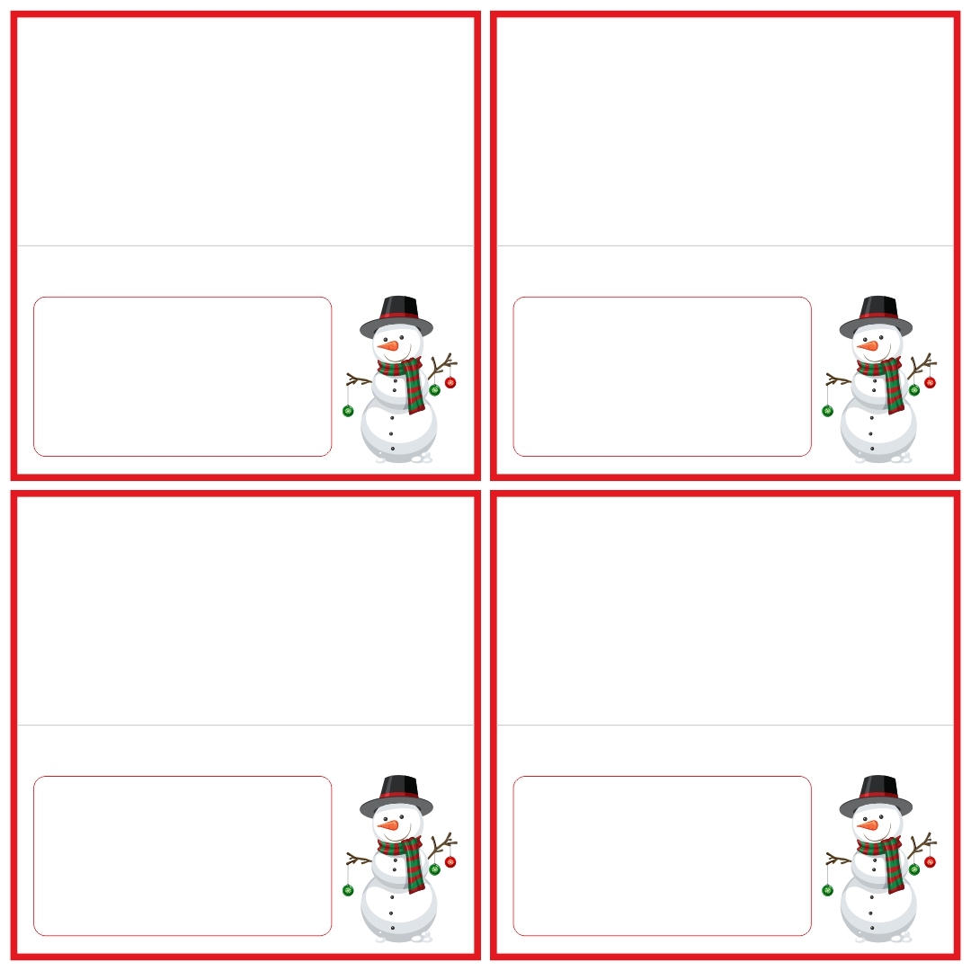Christmas Name Cards 11 Free PDF Printables Printablee