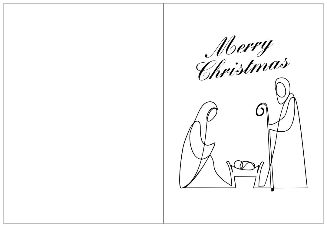 Christmas Nativity Free Printable Cards