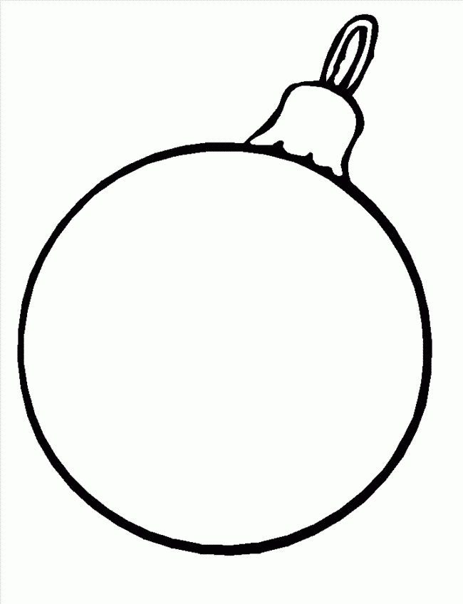 free christmas ornament coloring pages