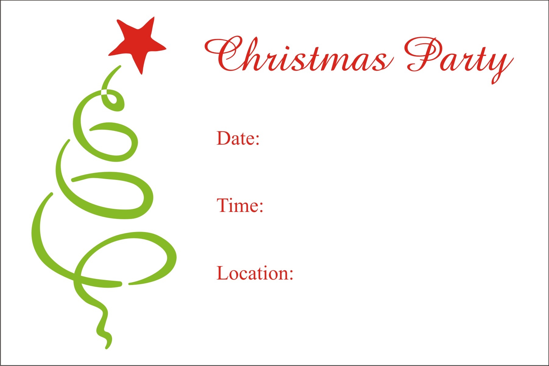 free printable christmas invites templates