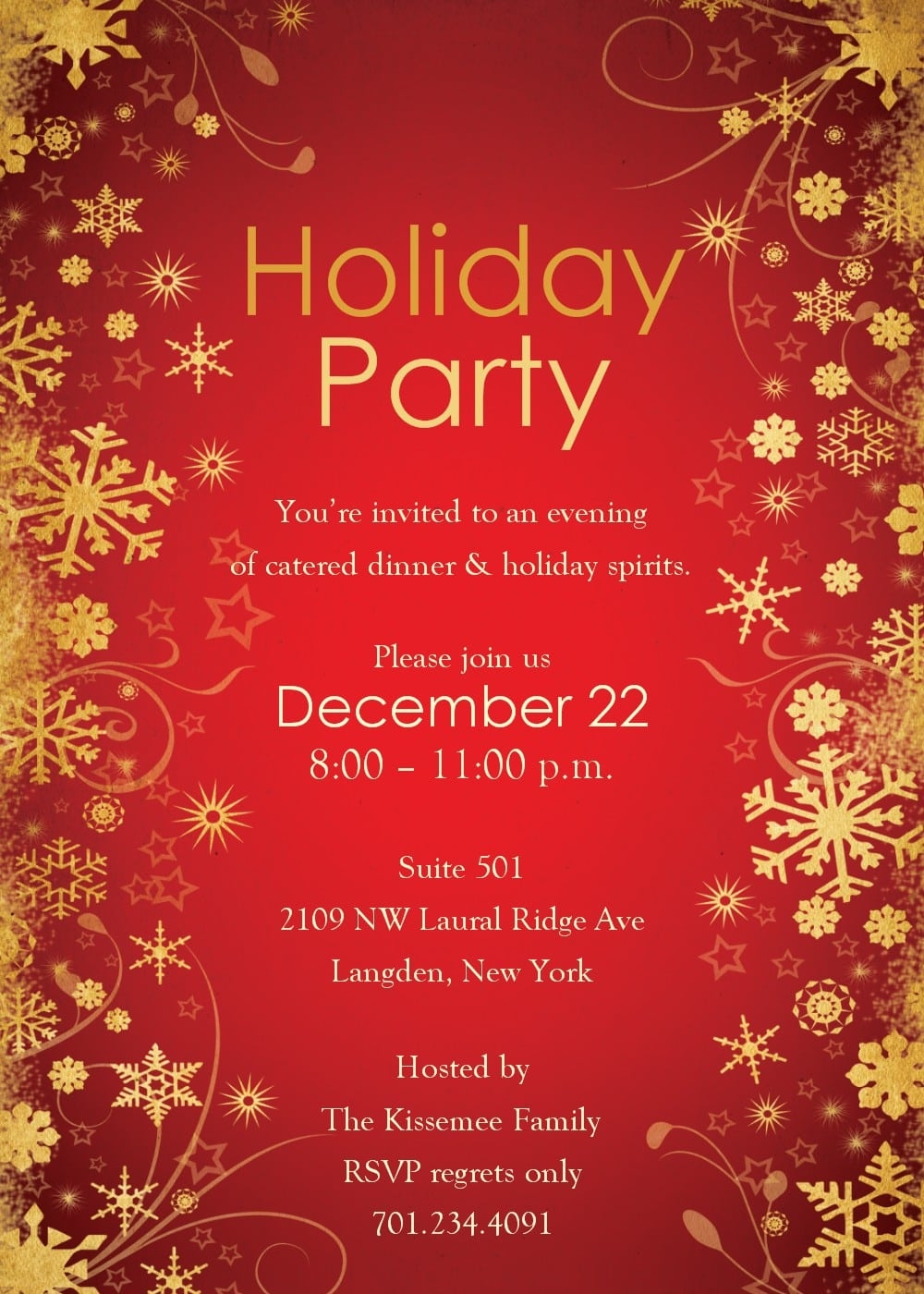 festive invitation template