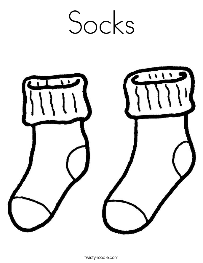 Christmas Socks Coloring Pages