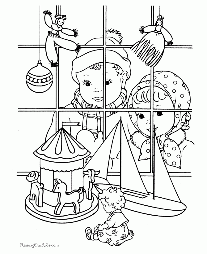 Christmas Toy Coloring Pages 010