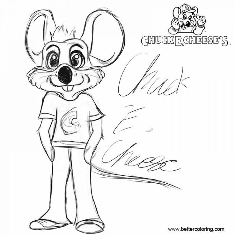 Chuck E Cheese Coloring Pages