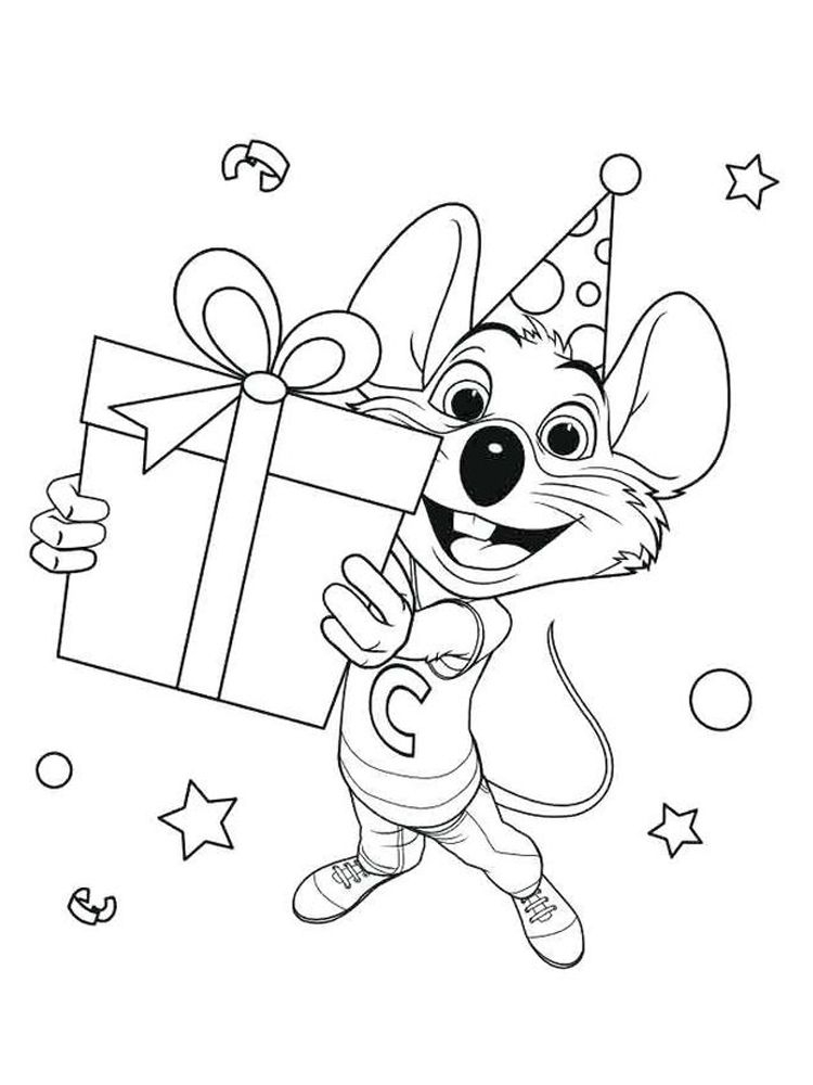 Chuck E Cheese Coloring Pages Coloring Home