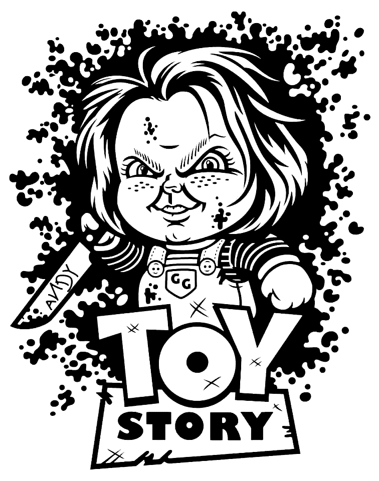 Chucky Printable Coloring Pages Chucky Coloring Pages Coloring