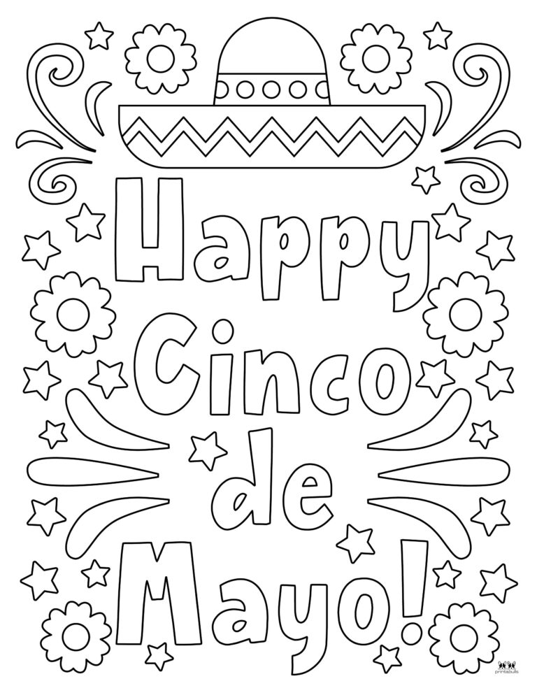 cinco de mayo coloring pages free