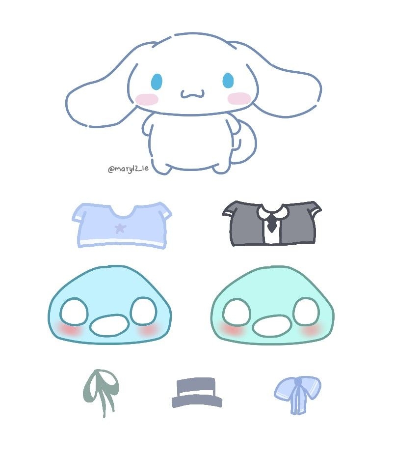 Cinnamoroll Paper Doll Printable Printable New Year Banners