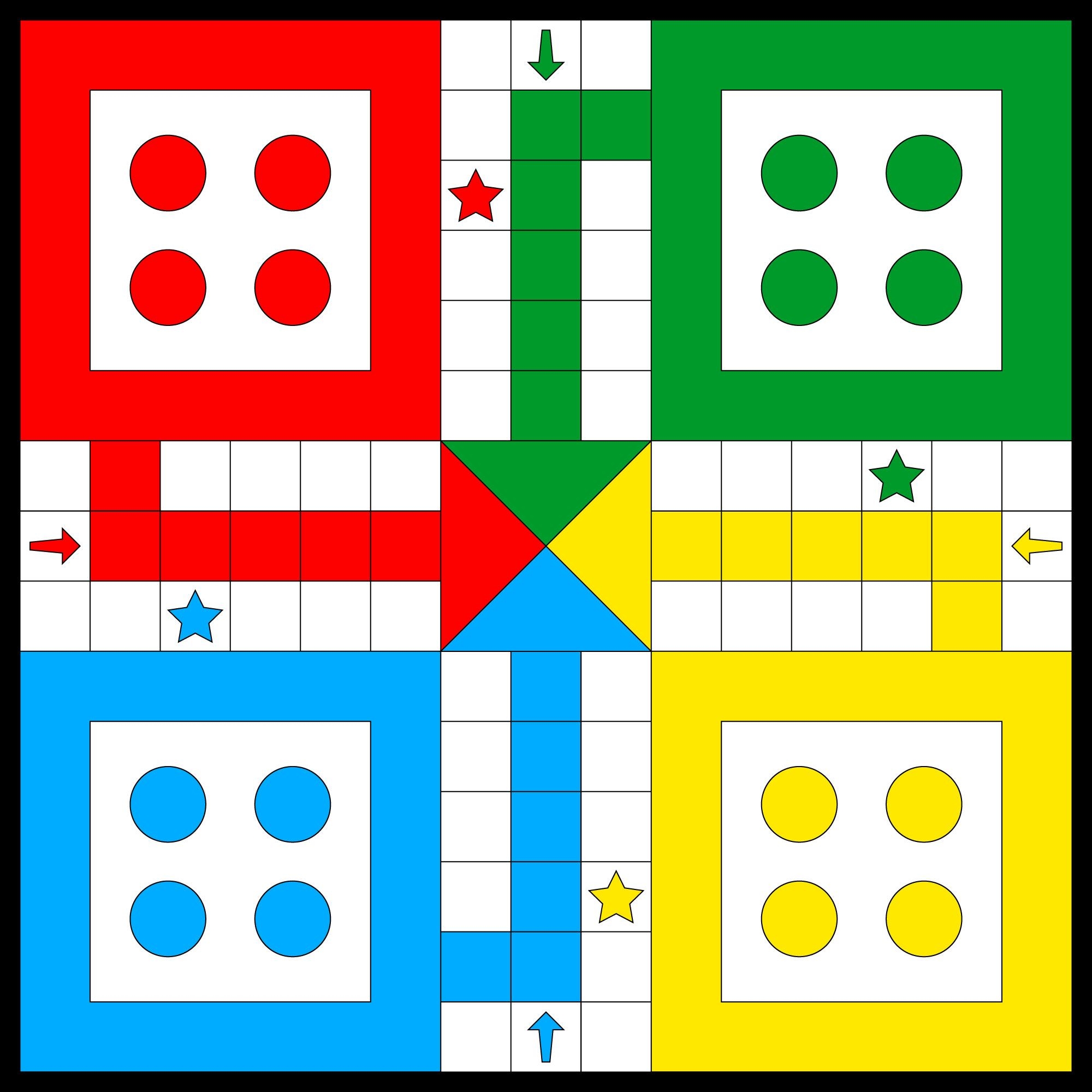 Classic Family Board Game Vector Ludo Stock Vector Royalty Free