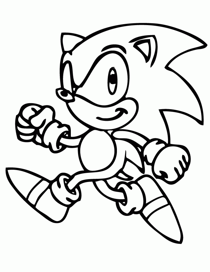Classic Sonic Coloring Pages Coloring Home