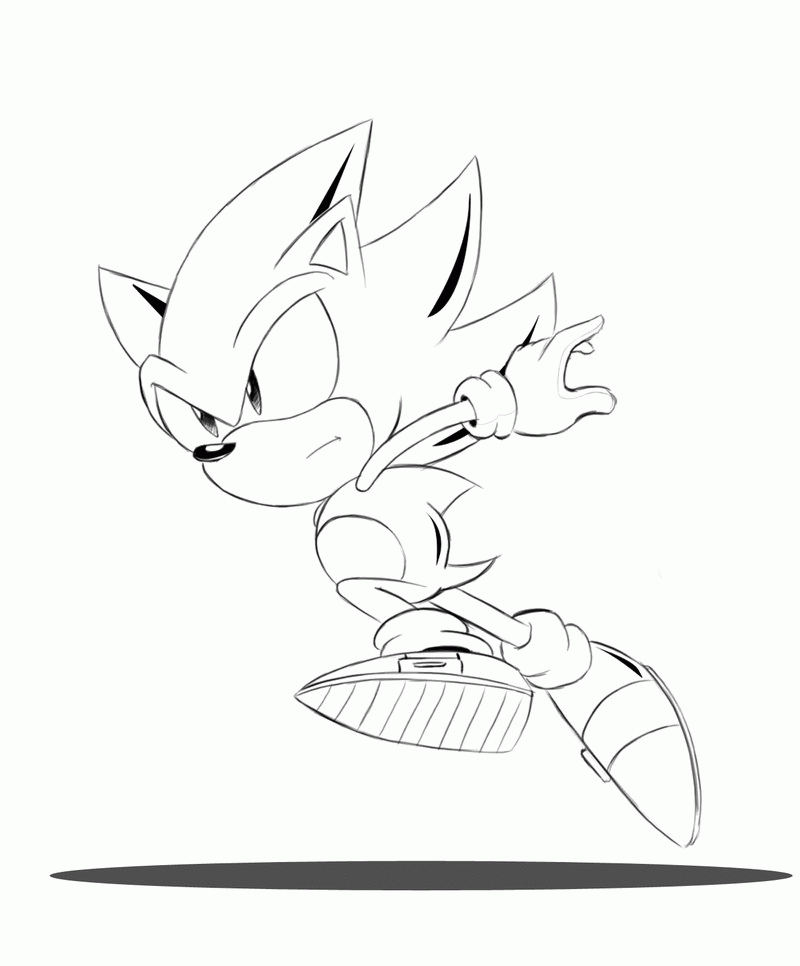 Classic Sonic Coloring Pages Coloring Home
