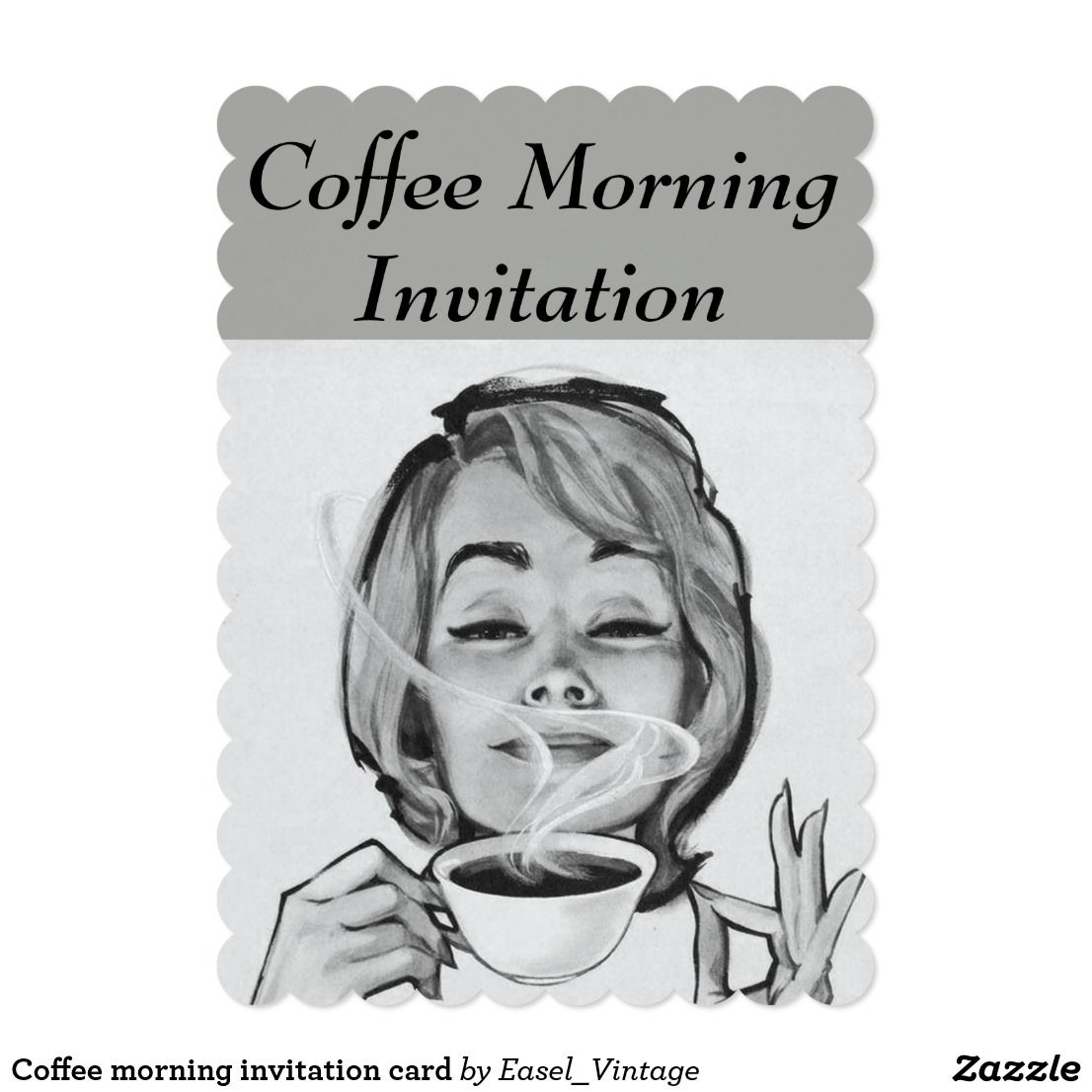 Coffee Morning Invitation Card Invitations Invitation Cards 