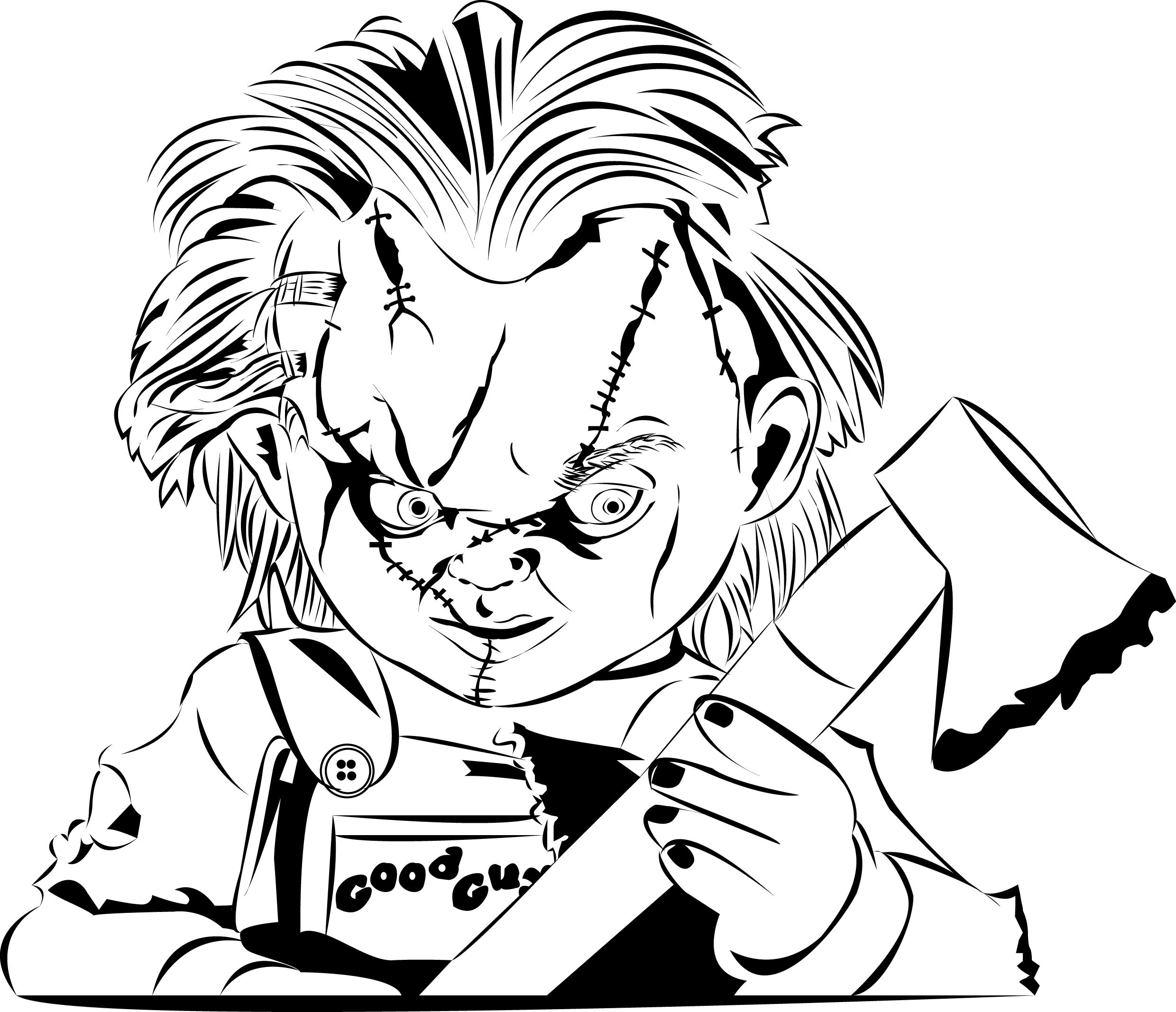 Collection Of Chucky Coloring Pages Free Printable