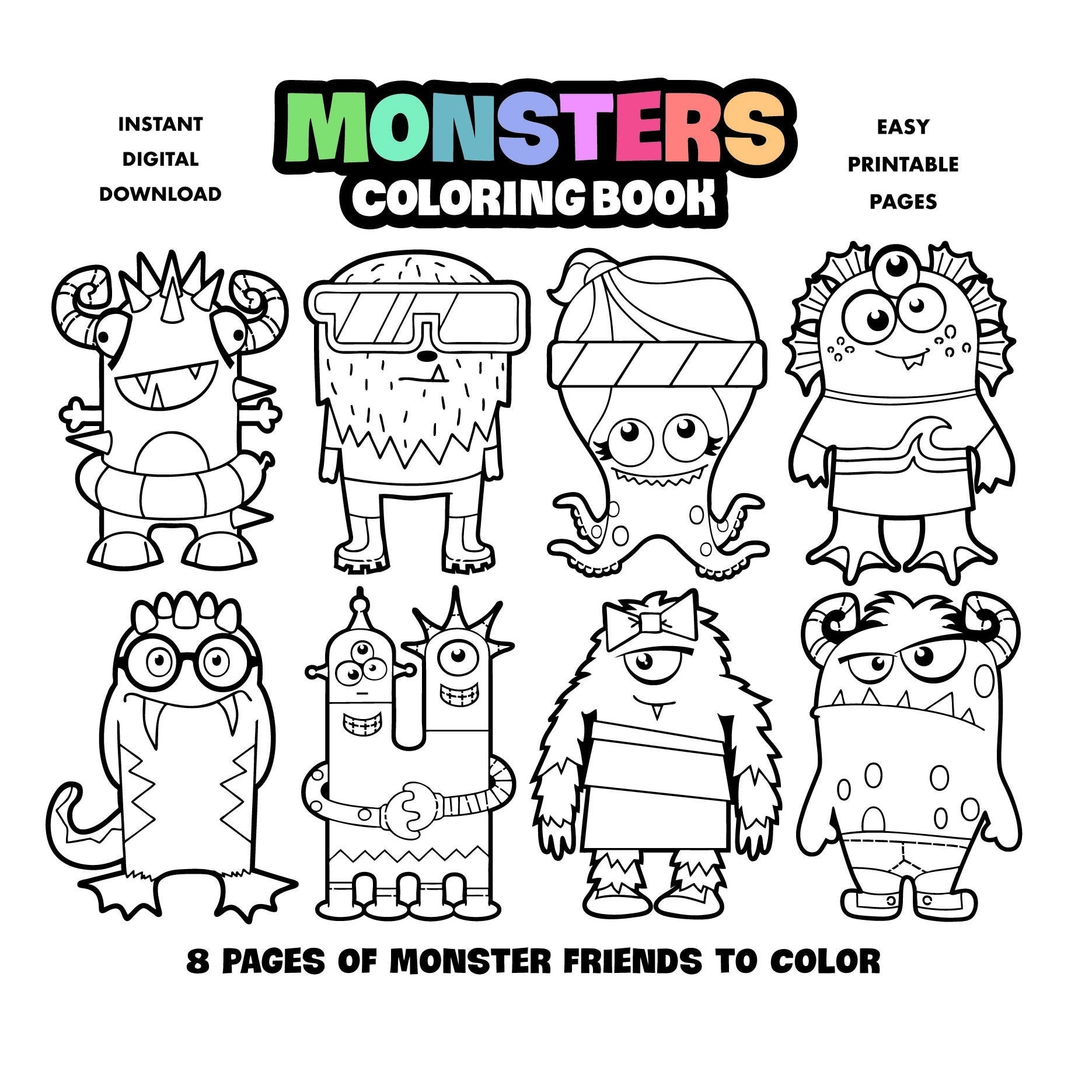 Color Monster Coloring Pages