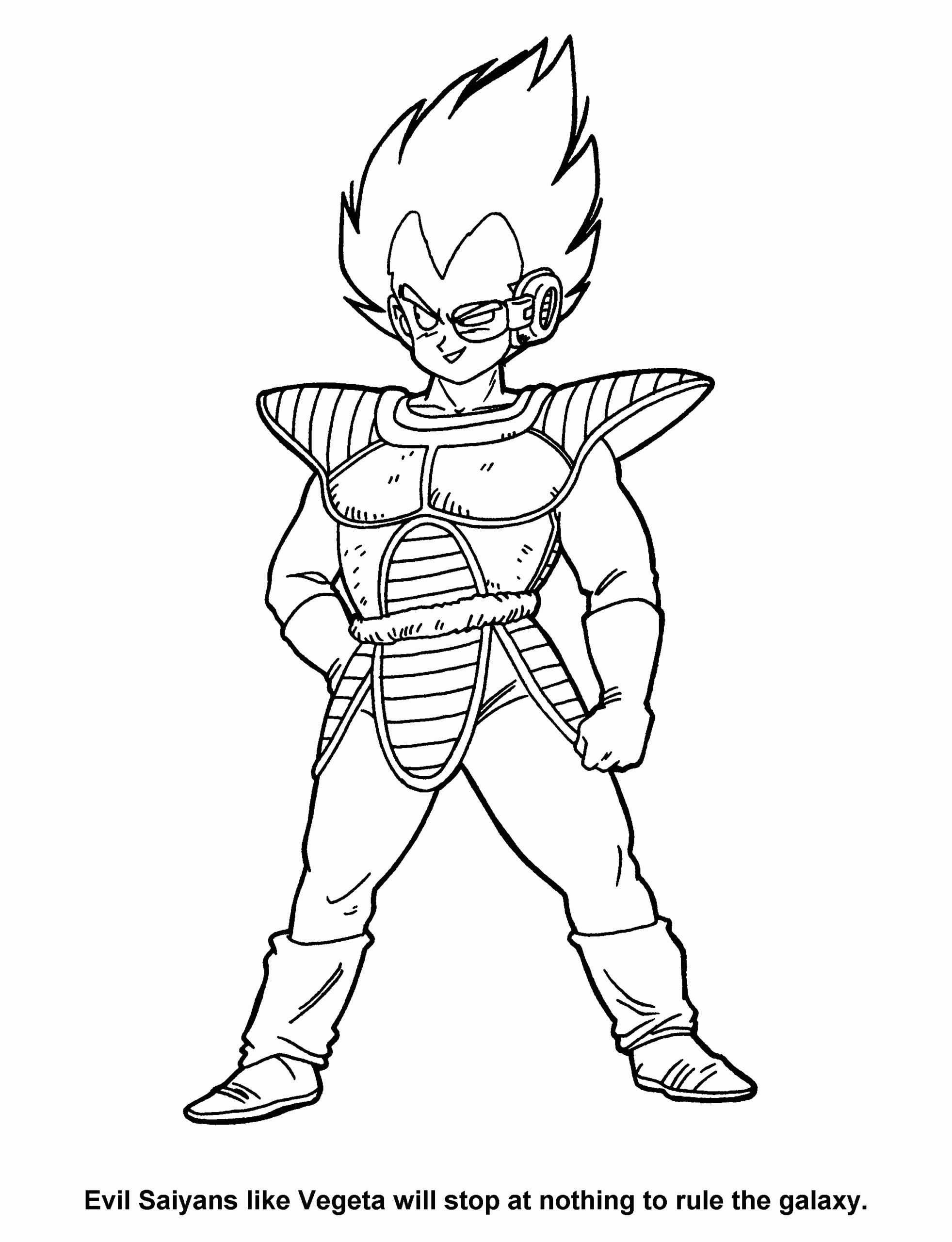 dragon ball z coloring pages free