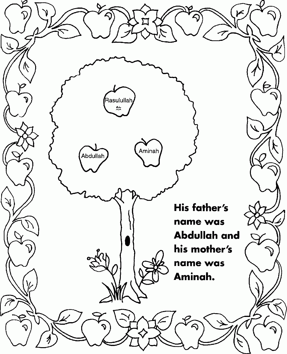 Coloring Page Islamic Coloring Home