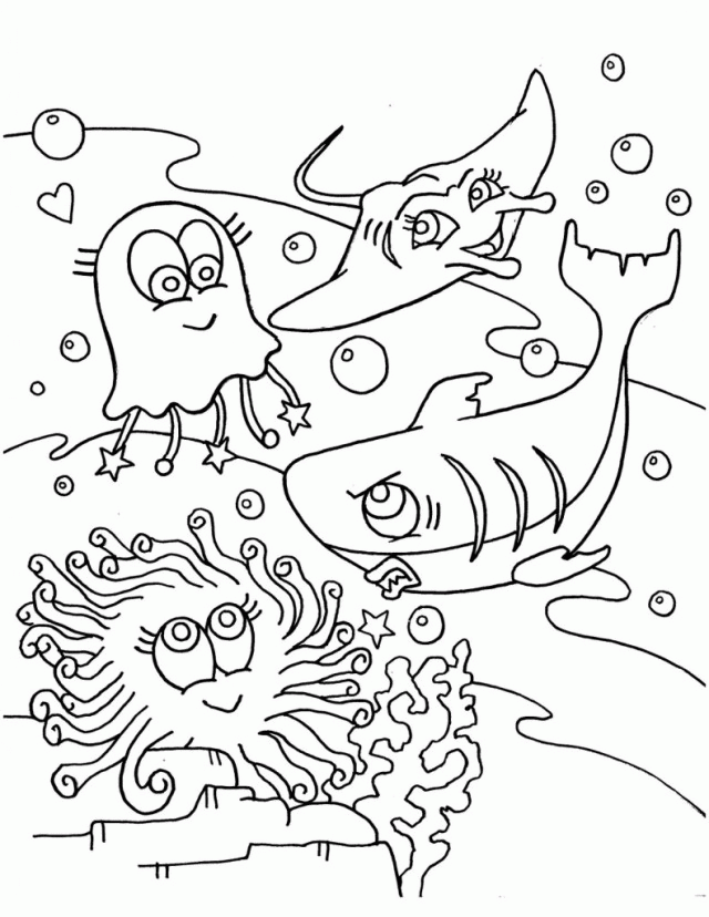Coloring Page Under The Sea Coloring Pages Sea Coloring Pages Images