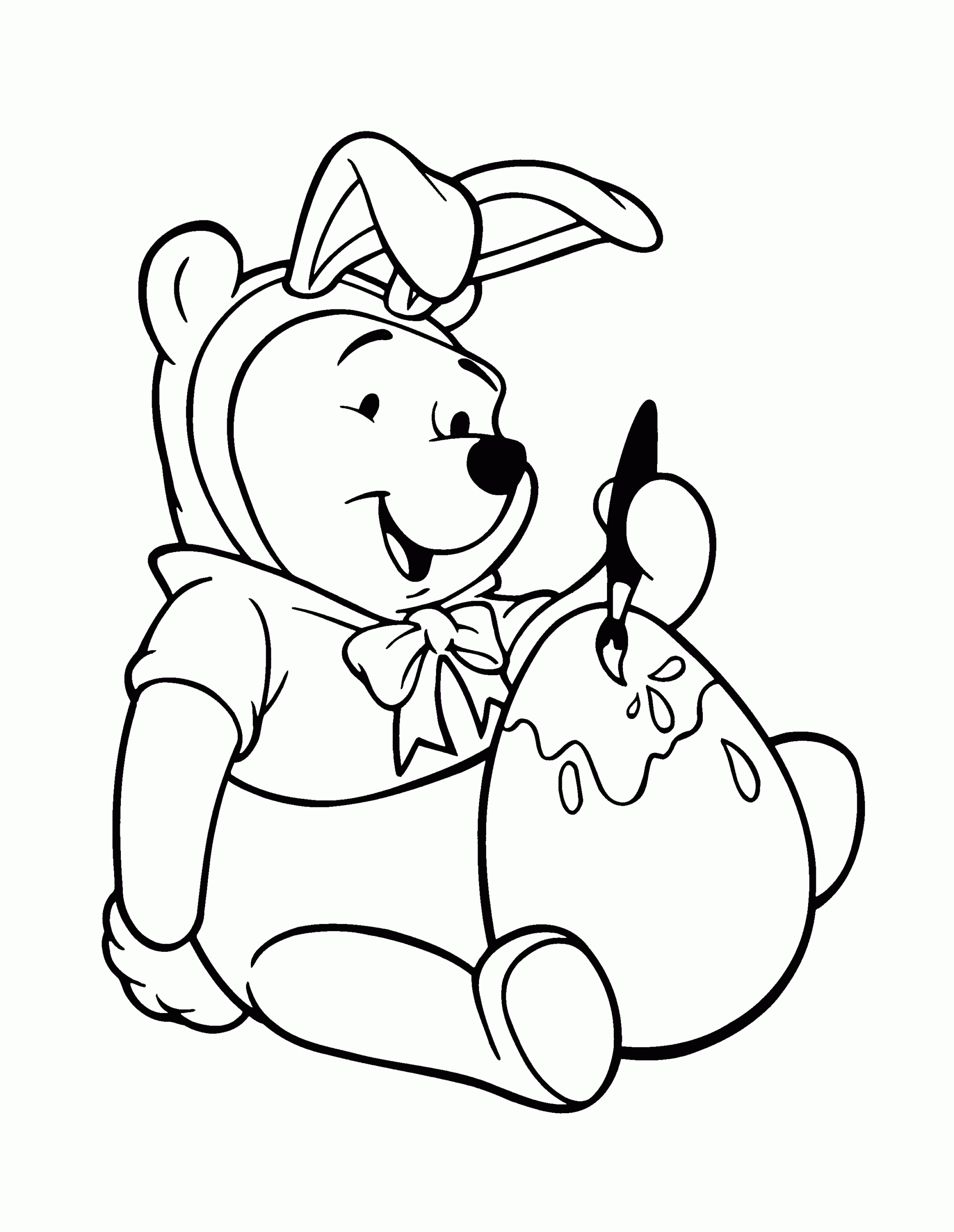 free coloring pages of winnie the pooh
