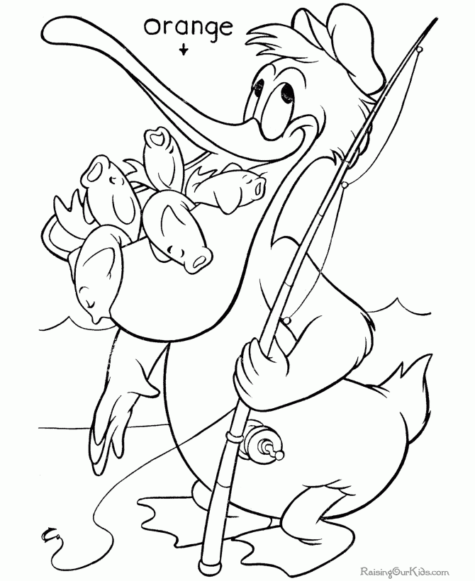 Coloring Pages Fishing Coloring Home
