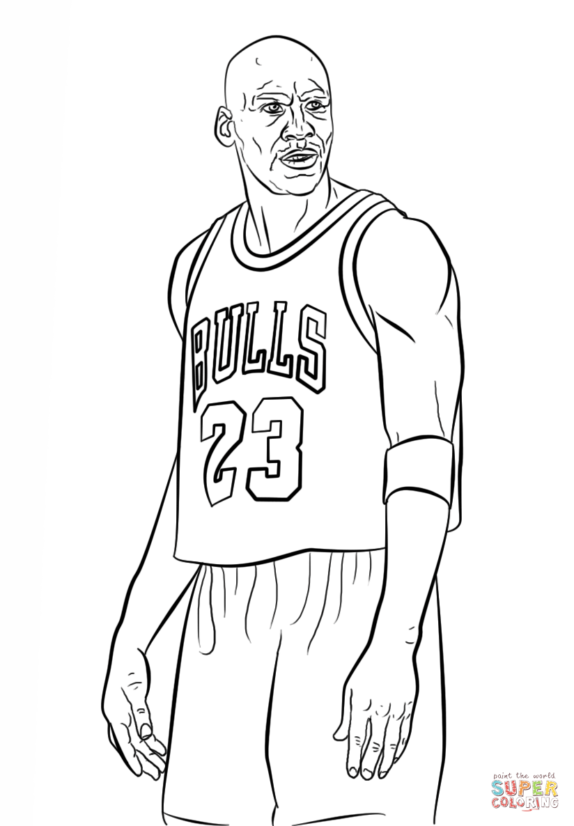 Michael Jordan Coloring Page