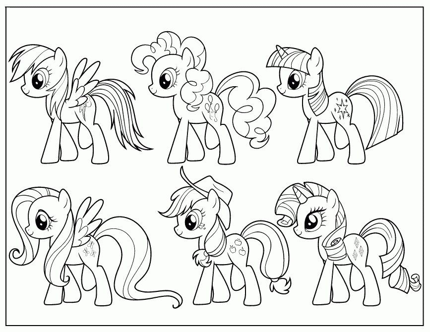 my little pony friendship is magic coloring pages free printable