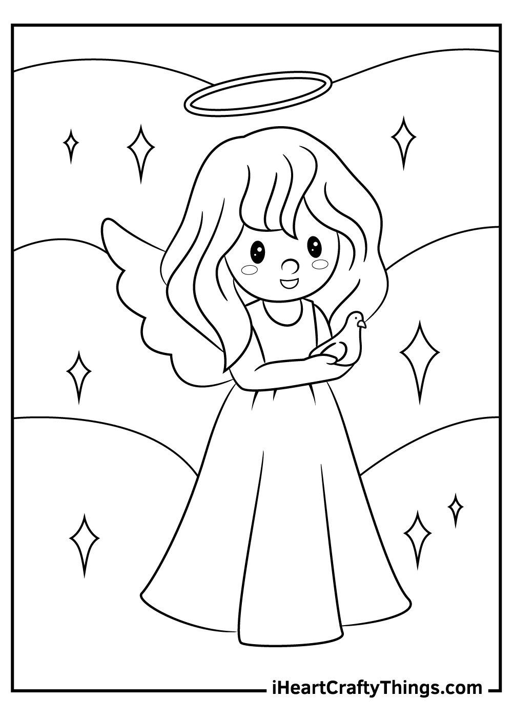 free coloring pages angels