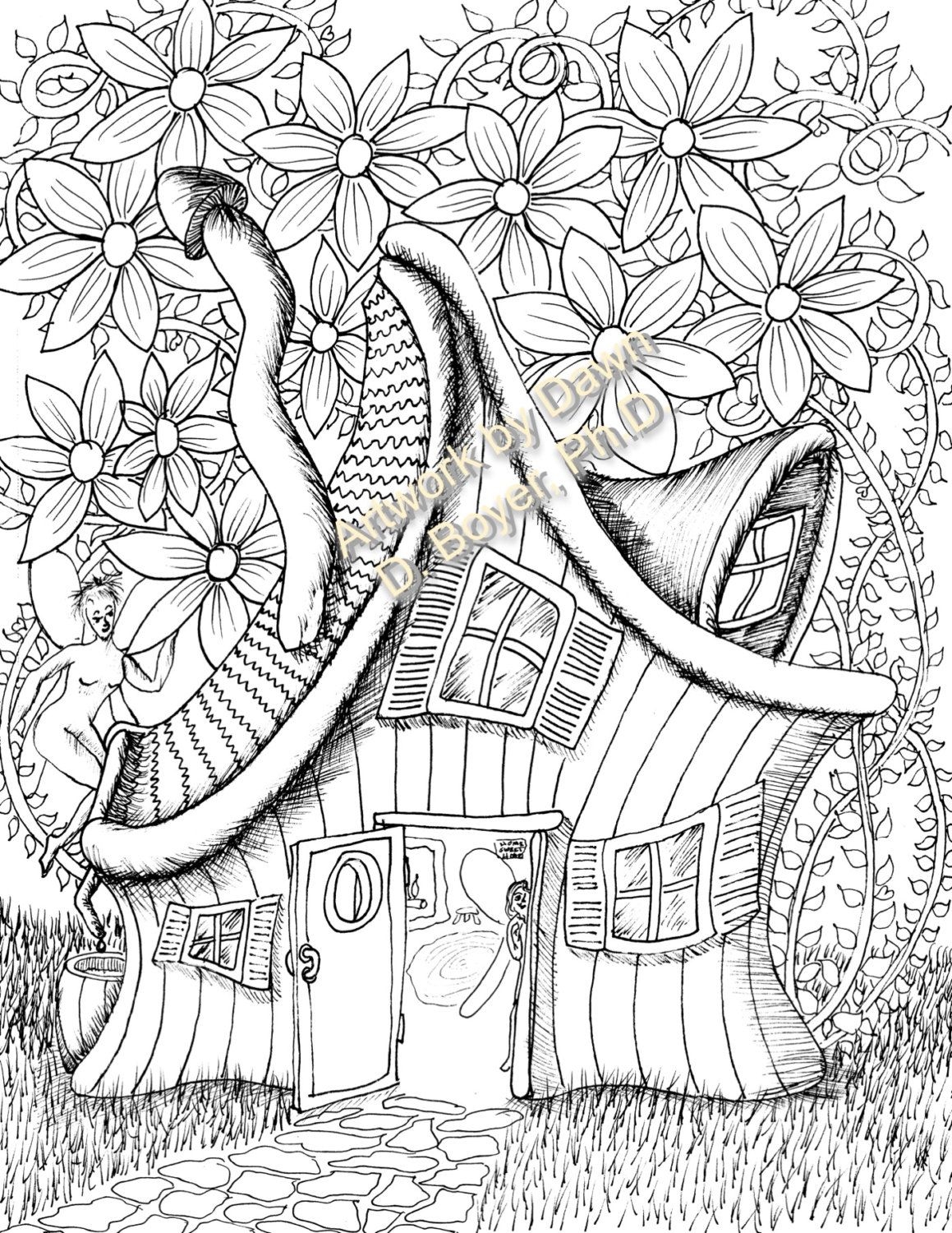 Coloring Pages Of Houses