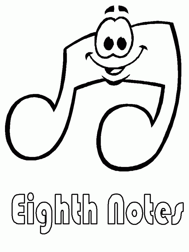 Coloring Pages Of Music Notes Coloring Home