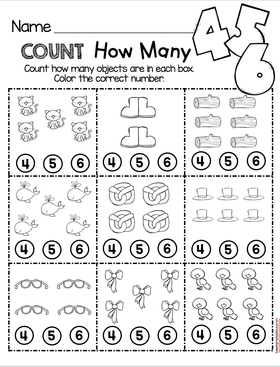 Common Core Math For Kindergarten Worksheets Common Core Worksheets