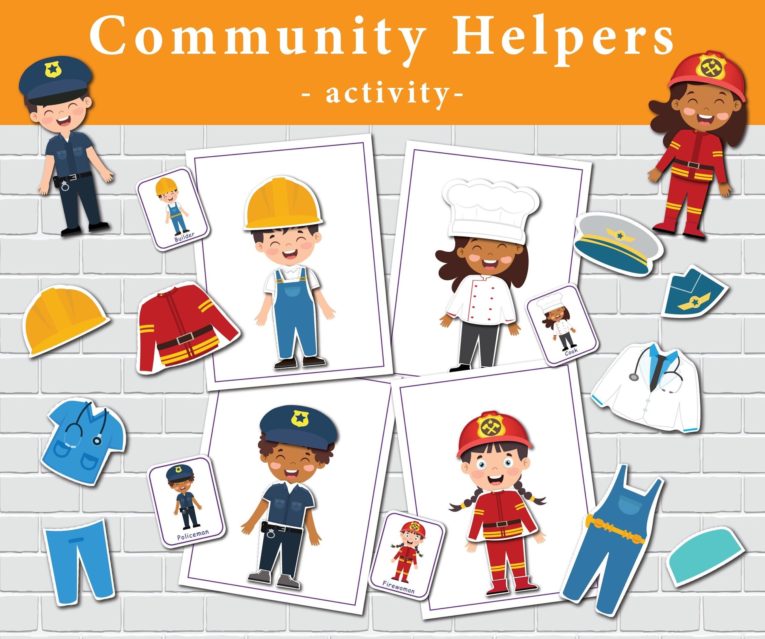 Community Helpers Preschool Printables Templates Printable Free