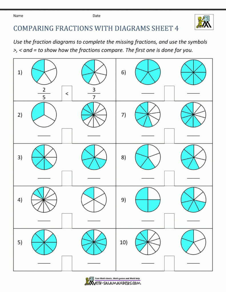 fractions for 2nd graders worksheets