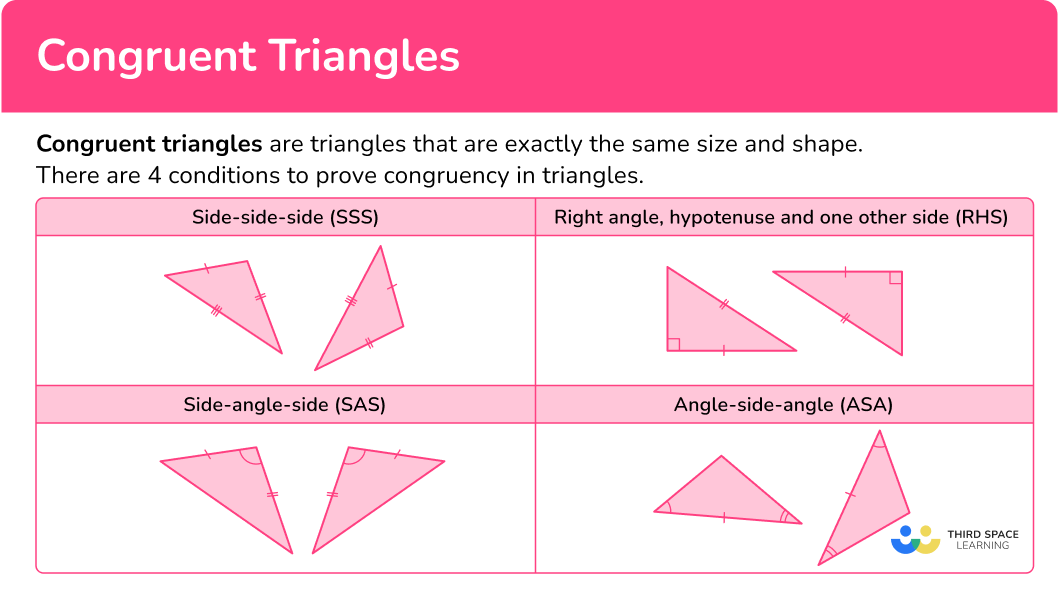 Congruent Triangles Math Steps Examples Questions Worksheets Library