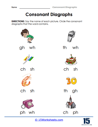 Consonant Digraphs Worksheets 15 Worksheets Worksheets Library