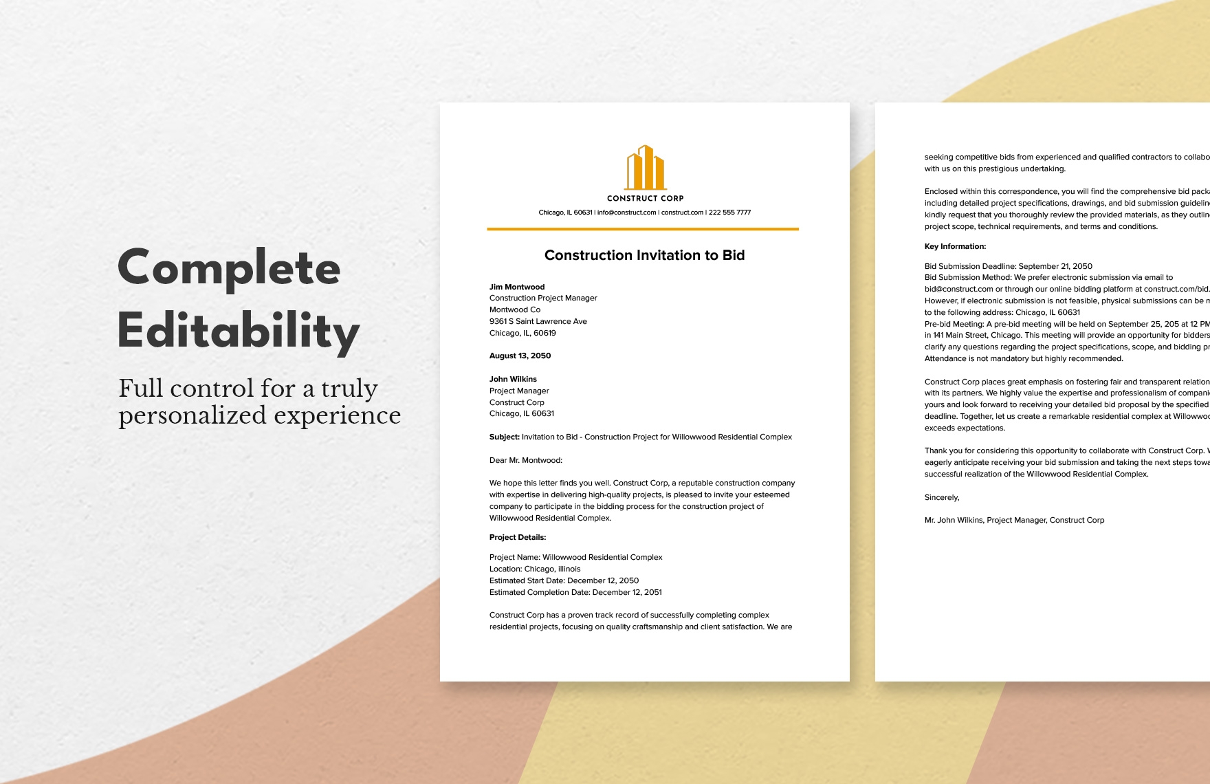 free construction invitation template